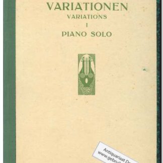 Variationen 1 fur Klavier Op 34