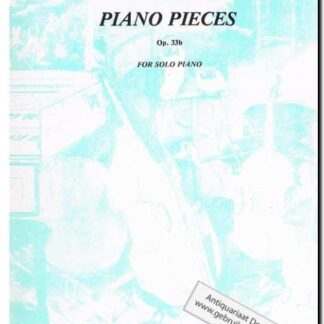 Piano pieces Op 33b