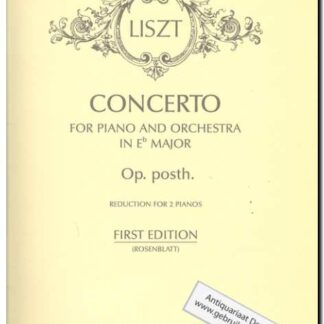 Concerto for piano and orchestra in Es major Op Posth