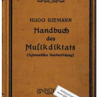Handbuch des Musikdiktats