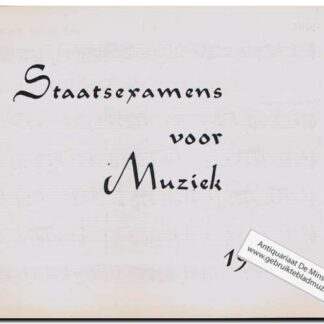 Staatsexamens voor muziek opgaven 1963