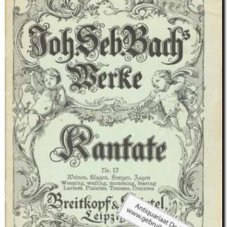 Werke Kantate 12 Weinen, klagen