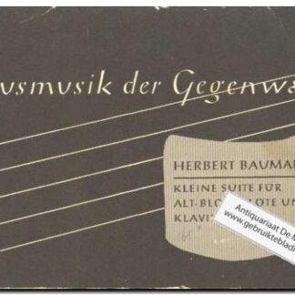 Kleine suite fur alt-blockflote und Klavier