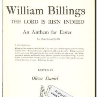 The Lord is ris'n indeed Antherm for Easter