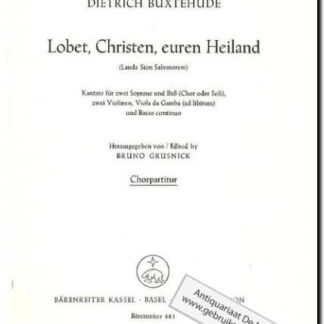 Lobet, Christen euren Heiland Chorpartitur
