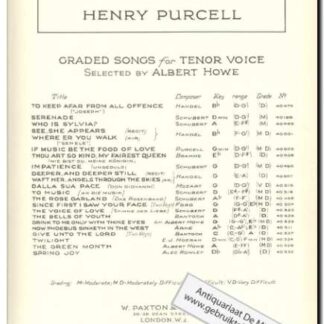 If music be the food of Love - Tenor