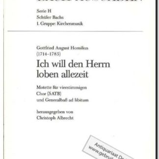 Ich will den Herrn loben allezeit
