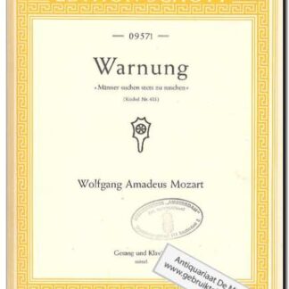Warnung Gesang und Klavier mittel mittel/middle