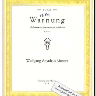 Warnung Gesang und Klavier hoch high/hoch