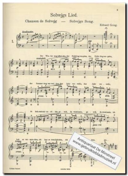 Solvejgs Lied und Wiegenlied - Afbeelding 2