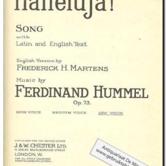 Halleluja! Op. 73 Low/Tief