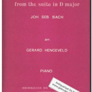 Aria from the suite in D major