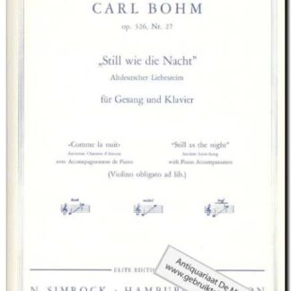 Still wie die Nacht op.326 Nr.27