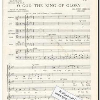 O God the King of Glory