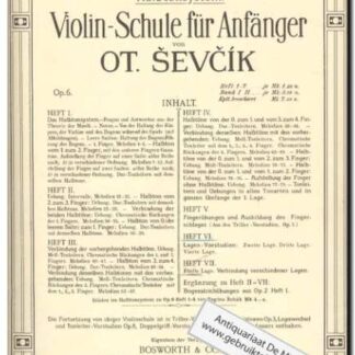 Violin-Schule fur Anfanger Op.6