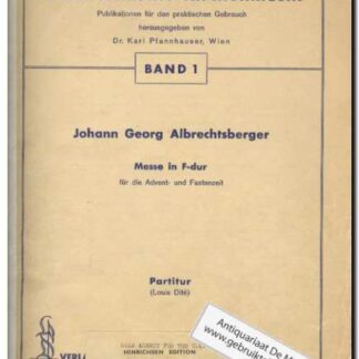 Messe in F-dur Österreichische Kirchenmusik Band 1