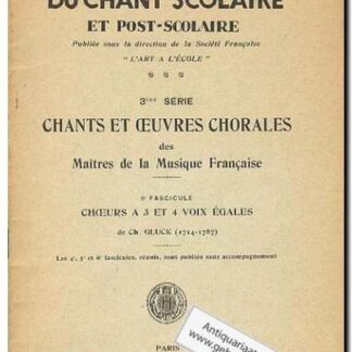 Chants et oeuvres Chorales des Maitres de la musique francaise - Choeur des Bergeres & Choeur des Nymphes