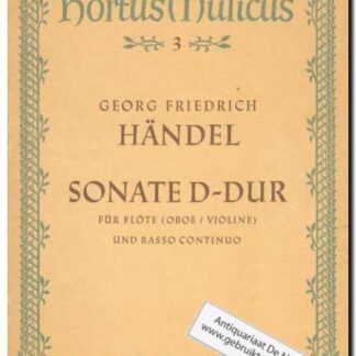 Hortus Musicus Sonate D-dur fur Fote und Basso Continuo