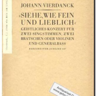 Siehe, wie fein und lieblich