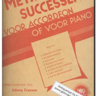 Metro Successen voor Accordeon of voor Piano