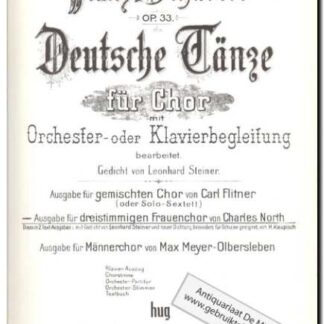Deutsche Tanze Op.33. - 3st Frauenchor
