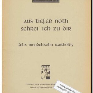 Aus tiefer Noth schei ich zu dir