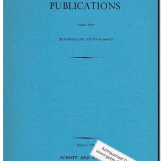 Liszt society publications
